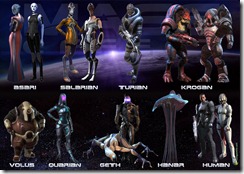 The species from Mass Effect