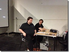 Patric Götz and Uli Lindner at the Uhrwerk Verlag workshop