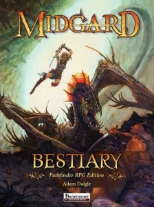 The cover of the Midgard Bestiary
